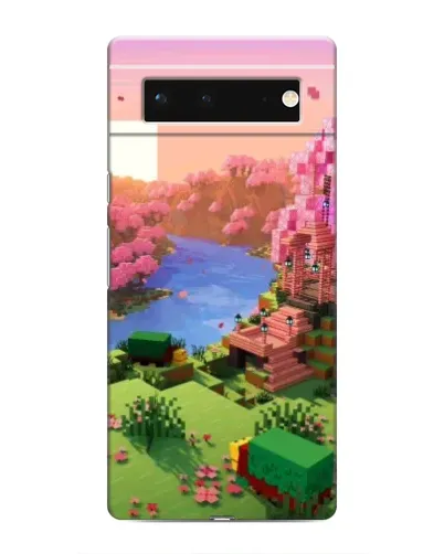 Чохол для Google Pixel 6 з картинкою «Рожеве дерево Minecraft»