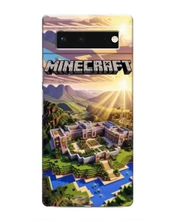 Чохол для Google Pixel 6 з картинкою «Minecraft панорама»