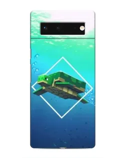 Чохол для Google Pixel 6 з картинкою «Черепаха Minecraft»