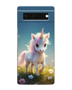 Чохол для Google Pixel 6 з картинкою «Єдиноріг на галявині»