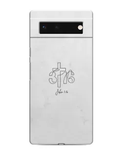 Чохол для Google Pixel 6 з картинкою «Івана 3:16 Хрест»