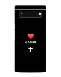 Чохол для Google Pixel 6 з картинкою «Серце - Jesus»