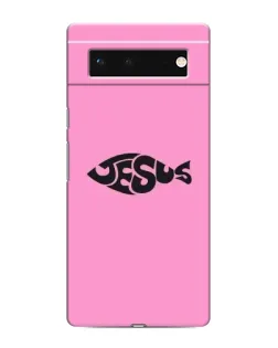 Чохол для Google Pixel 6 з картинкою «Рожевий символ Jesus»