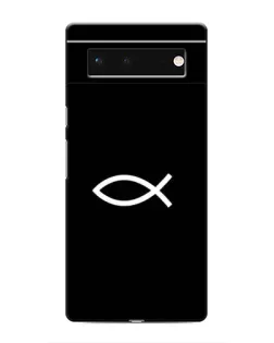 Чехол для Google Pixel 6 с картинкой «Символ рыбы Jesus»