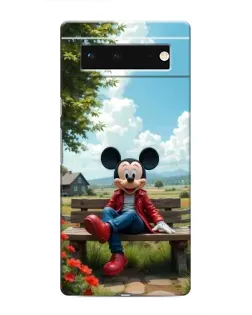 Чохол для Google Pixel 6 з картинкою «Міккі на лавці»