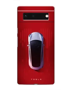 Чохол для Google Pixel 6 з картинкою «Tesla Top View»