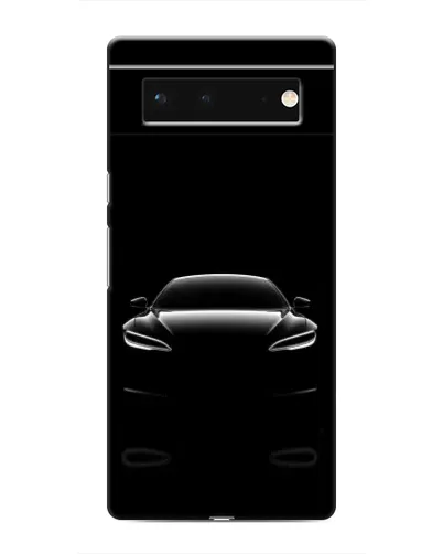 Чохол для Google Pixel 6 з картинкою «Силует Tesla Night»