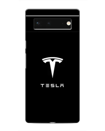 Чохол для Google Pixel 6 з картинкою «Tesla White Logo»