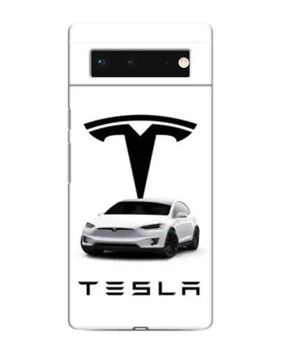 Чохол для Google Pixel 6 з картинкою «Tesla White Style»