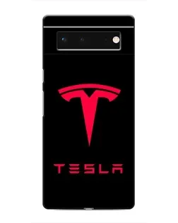 Чохол для Google Pixel 6 з картинкою «Tesla Red Logo»