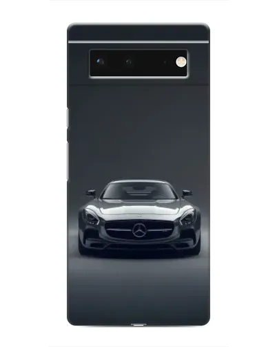 Чехол для Google Pixel 6 с картинкой «Mercedes на черном»