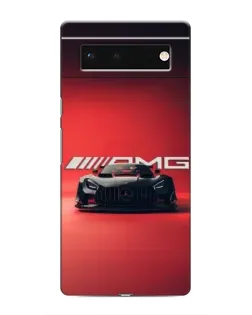 Чохол для Google Pixel 6 з картинкою «Mercedes AMG — червона лінія»