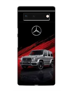 Чохол для Google Pixel 6 з картинкою «Mercedes G-Class червоний»