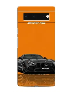 Чохол для Google Pixel 6 з картинкою «Помаранчевий Mercedes AMG»