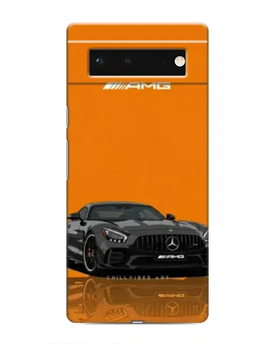 Чохол для Google Pixel 6 з картинкою «Помаранчевий Mercedes AMG»