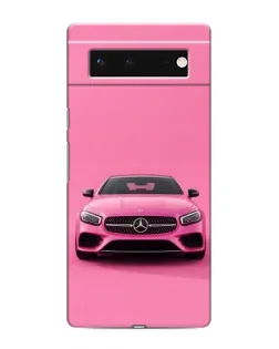 Чохол для Google Pixel 6 з картинкою «Рожевий Mercedes AMG»
