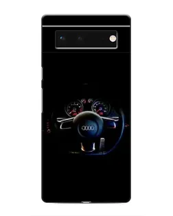 Чохол для Google Pixel 6 з картинкою «Салон Audi — кермо»