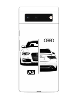 Чохол для Google Pixel 6 з картинкою «Audi — контрастний дизайн»