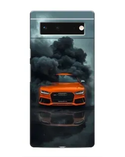 Чохол для Google Pixel 6 з картинкою «Audi у хмарах диму»