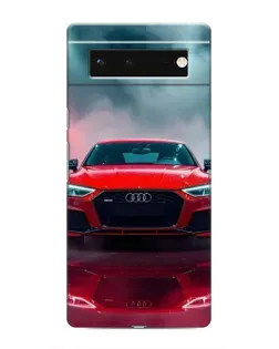 Чохол для Google Pixel 6 з картинкою «Audi RS — червоний стиль»