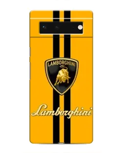 Чохол для Google Pixel 6 з картинкою «Lamborghini Stripe жовтий»