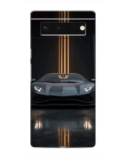Чохол для Google Pixel 6 з картинкою «Lamborghini золоті лінії»