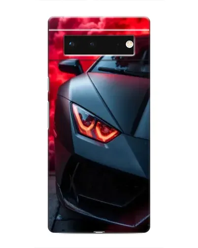 Чохол для Google Pixel 6 з картинкою «Lamborghini червоне сяйво»