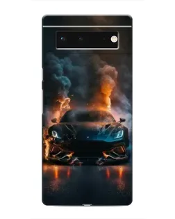 Чохол для Google Pixel 6 з картинкою «Lamborghini димна естетика»