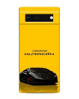 Чохол для Google Pixel 6 з картинкою «Lamborghini Huracan чорний»