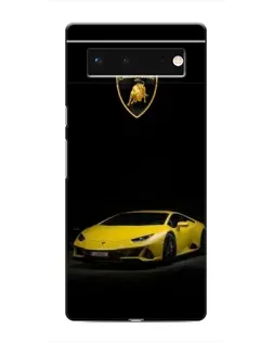 Чохол для Google Pixel 6 з картинкою «Lamborghini жовтий акцент»