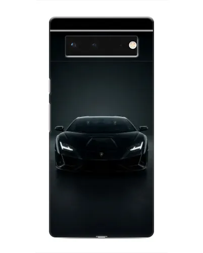 Чохол для Google Pixel 6 з картинкою «Чорний Lamborghini Aventador»