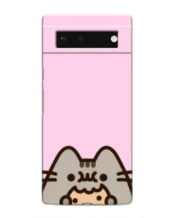 Чохол для Google Pixel 6 з картинкою «Pusheen та печиво»