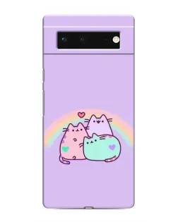 Чохол для Google Pixel 6 з картинкою «Веселкові Пушини»