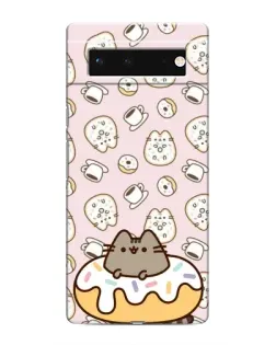 Чохол для Google Pixel 6 з картинкою «Пушин на пончику»