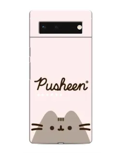 Чохол для Google Pixel 6 з картинкою «Pusheen логотип»