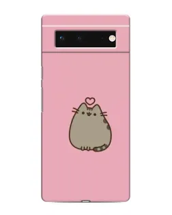 Чохол для Google Pixel 6 з картинкою «Pusheen серце»