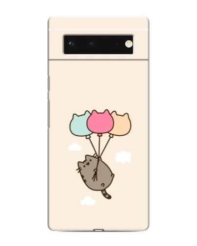 Чехол для Google Pixel 6 с картинкой «Пушин на шариках»
