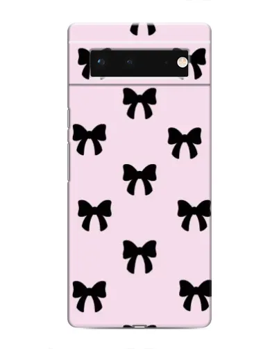 Чохол для Google Pixel 6 з картинкою «Чорні банти Coquette»