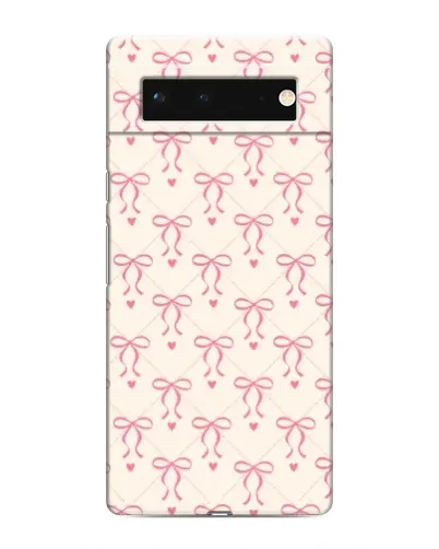 Чохол для Google Pixel 6 з картинкою «Рожеві бантики Coquette»
