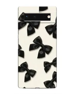 Чохол для Google Pixel 6 з картинкою «Чорні бантики»