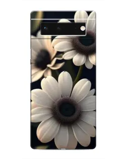 Чохол для Google Pixel 6 з картинкою «Білі маргаритки макро»