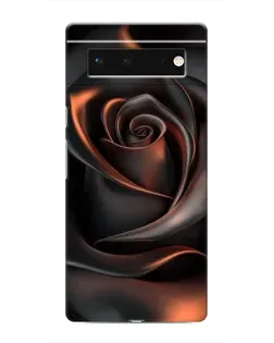 Чохол для Google Pixel 6 з картинкою «Шовкова чорна троянда»