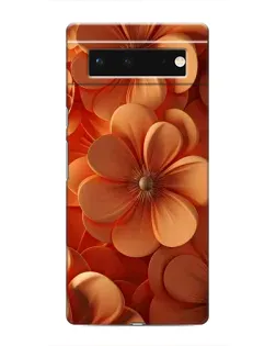 Чохол для Google Pixel 6 з картинкою «Помаранчева макро квітка»