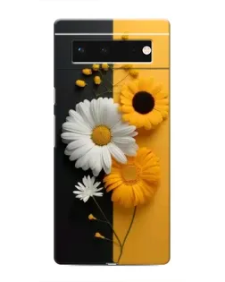 Чохол для Google Pixel 6 з картинкою «Соняшник та ромашка»