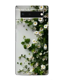 Чохол для Google Pixel 6 з картинкою «Гілка дрібних білих квітів»