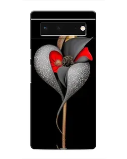 Чохол для Google Pixel 6 з картинкою «Срібна фантазійна квітка»