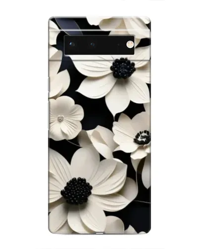 Чохол для Google Pixel 6 з картинкою «Об'ємні білі квіти»