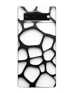 Чохол для Google Pixel 6 з картинкою «Біла об'ємна сітка»