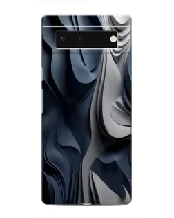 Чохол для Google Pixel 6 з картинкою «Об'ємні сині складки»