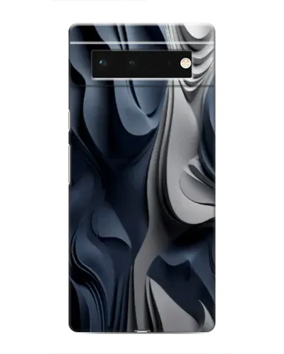 Чохол для Google Pixel 6 з картинкою «Об'ємні сині складки»